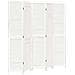 Divisorio Ambienti 5pannelli Bianco Legno Massello Di Paulownia - Foto miniatura 2