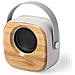 Dam Altoparlante Bluetooth 5.0  Nature Bamboo. Potenza Sonora 3w. Batteria 500 Mah 7,5x7x4,5 Cm. Colore Del Legno - Foto miniatura 1