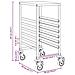 Carrello Portateglie con 6 GN Contenitori 39x55x87 cm - Foto miniatura 10