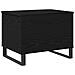 Tavolino da caffè con piano sollevabile Nero Rovere 60x44,5x45 cm Legno ingegnerizzato - Foto miniatura 1