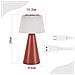 Lampada Da Tavolo A Led Dimmerabile Senza Fili Da 3600 Mah, Moderna Lampada Da Soggiorno A Batteria - Foto miniatura 4