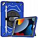 Custodia Per Ipad 9/8/7 10.2"" Con Supporto E Tracolla Blu - Foto miniatura 1