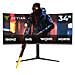 Monitor Da Gioco Ymc-fv234-m1 34" Wqhd 180hz Hdr10 Compatibile Freesync /g-sync Curvo - Foto miniatura 1