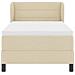 Letto box spring con materasso Crema 90 x 190 cm Tessuto - Foto miniatura 8