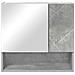 Mobiletto per specchio con porta Grigio cemento 59 x 17 x 55 cm - Foto miniatura 6