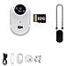 Kit Fotocamera A100+ Bianca Con Attacco Magnetico E 32g - Hd 1080p Tascabile - Foto miniatura 1
