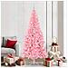 Albero di Natale con 300 LED con supporto Rosa 210 cm PVC - Foto miniatura 2