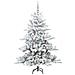 Albero di Natale Artificiale con Rami Pieghevoli Bianco 150 cm - Foto miniatura 3