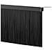 Spazzole per porte a vite 2 pcs Nero 100 cm Lega di alluminio - Foto miniatura 8