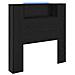 Testiera Rovere Nero 100 x 15 x 103,5 cm Legno multistrato - Foto miniatura 1