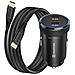 Caricatore Per Auto 2 Usb-c 20w Pd Per Smartphone /tablet Con Cavo Usb-c, Nero - Foto miniatura 1