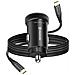Caricatore Per Auto 2 Usb-c 20w Pd Per Smartphone /tablet Con Cavo Usb-c, Nero - Foto miniatura 5
