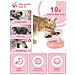 Mangiatoia lenta per cani e gatti Ciotola per gatti rialzata inclinata, rosa e bianco - Foto miniatura 4