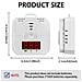 Rilevatore Di Monossido Di Carbonio Portatile Alimentato A Batteria Con Display Led E Allarme 90db White - Foto miniatura 2
