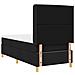 Letto a molle con materasso Nero 90 x 200 cm Tessuto - Foto miniatura 9