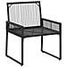 Set di Mobili da Esterno 11 pcs Nero e Bianco Crema polyrattan - Foto miniatura 9