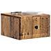 Mobiletto da notte a muro 2 pcs Legno antico 33 x 34,5 x 20 cm - Foto miniatura 2