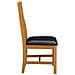 Sedia da pranzo 2 pcs Legno di Quercia Massello Nero - Foto miniatura 4