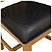 Sedia da pranzo 2 pcs Legno di Quercia Massello Nero - Foto miniatura 6