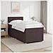 Letto box spring con materasso Marrone Scuro 100 x 200 cm - Foto miniatura 2