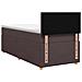 Letto box spring con materasso Marrone Scuro 100 x 200 cm - Foto miniatura 9