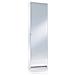 Scarpiera Salvaspazio Specchio, Melaminico, 17x50xh. 170 Cm Bianco - Foto miniatura 1