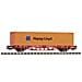 Carro pianale trasporto Container Hapag Lloyd DB AG - Foto miniatura 1