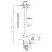 ICA-CPLB 922L - Supporto Telescopico a Soffitto fino a 1,6m per TV LED LCD 23-42'' - Foto miniatura 3