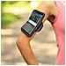 Fascia Da Braccio Sport Smartphone Finestra Touch Cinturino Regolabile Nero - Foto miniatura 4