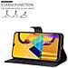 Custodia Compatibile Con Samsung Galaxy M30s In Nero Carbone - Coperchio Protettiva Con Chiusura Magnetica, Funzione Stand E Tasca Per Le Carte - Foto miniatura 3