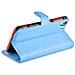 Custodia Compatibile Con Htc Desire Eye In Pastello Blu - Coperchio Protettiva Con Chiusura Magnetica, Funzione Stand E Tasca Per Le Carte - Foto miniatura 3