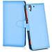 Custodia Compatibile Con Htc Desire Eye In Pastello Blu - Coperchio Protettiva Con Chiusura Magnetica, Funzione Stand E Tasca Per Le Carte - Foto miniatura 4