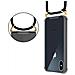Cadorabo Catena Di Telefoni Cellulari Compatibile Con Apple Iphone Xs Max In Nero - Coperchio Protettivo In Silicone Con Anelli D'oro, Cinturino In Corda E Custodia Staccabile - Foto miniatura 3