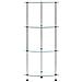 Scaffale a 4 Livelli Trasparente 30x30x100cm in Vetro Temperato - Foto miniatura 3