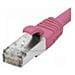 Hypertec 854431-hy Cavo Di Rete 0,3 M Cat6 F / utp [ ftp] Rosa (patch Cord Rj45 Cat. 6 F / utp Lszh Snagless Pink- 0.30 M Full Copper)  - Foto miniatura 2