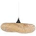 Lampadario In Legno Di Bambù Marrone Chiaro Boyne L - Foto miniatura 1