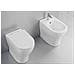Coppia Sanitari Fun A Pavimento Vaso E Bidet Sedile Frizionato - Foto miniatura 1