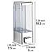 Istres Dispenser Per Sapone E Liquido Disinfezione, Argento, 320 Ml, Wenko - Foto miniatura 4
