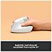 Mouse Verticale Lift Ergonomic Ottico 4 Tasti 4000 DPI Colore Bianco - Foto miniatura 3
