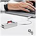 Hub Usb-c Linq 5 In 1 Con 3 Porte Usb E Lettore Di Schede Micro-sd Argento - Foto miniatura 3
