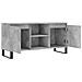 Mobile Porta Tv Grigio Cemento 104x35x50cm In Legno Multistrato - Foto miniatura 5