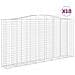 Cesti Gabbioni Ad Arco 10 Pz 400x50x200/220 Cm Ferro Zincato - Foto miniatura 2