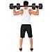 Set Manubri Da 25kg (4x2.5kg+4x2kg+4x1.5kg) Bilanciere Pesi Fitness Rosso E Nero - Foto miniatura 2
