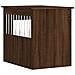 Gabbia Cani Arredamento Rovere Marrone 55x75x65cm Multistrato - Foto miniatura 8