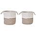 Set Di 2 Cestini Pazha Cotone Beige - Foto miniatura 6