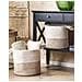 Set Di 2 Cestini Pazha Cotone Beige - Foto miniatura 7
