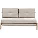 Divano Letto 2 Posti Edland Tessuto Beige Chiaro - Foto miniatura 3