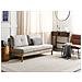 Divano Letto 2 Posti Edland Tessuto Beige Chiaro - Foto miniatura 1