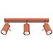 Lampada Da Soffitto Ring 3l Rosso Ocra Sl. 1508 - Moderno Lampada Da Soffitto Ocra Rossa 17x45x6 Cm - Foto miniatura 1