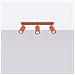 Lampada Da Soffitto Ring 3l Rosso Ocra Sl. 1508 - Moderno Lampada Da Soffitto Ocra Rossa 17x45x6 Cm - Foto miniatura 2